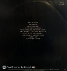 AC/DC – Back In Black LP
