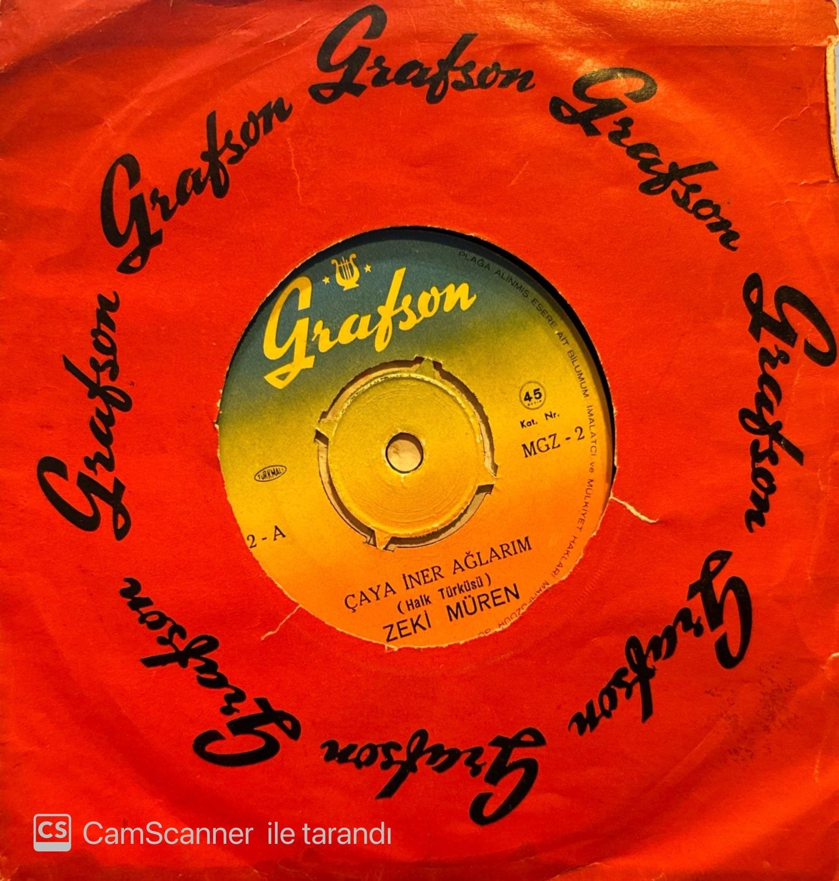 Zeki Müren - Çaya İner Ağlarım / Kapıldım Gidiyorum 45'lik