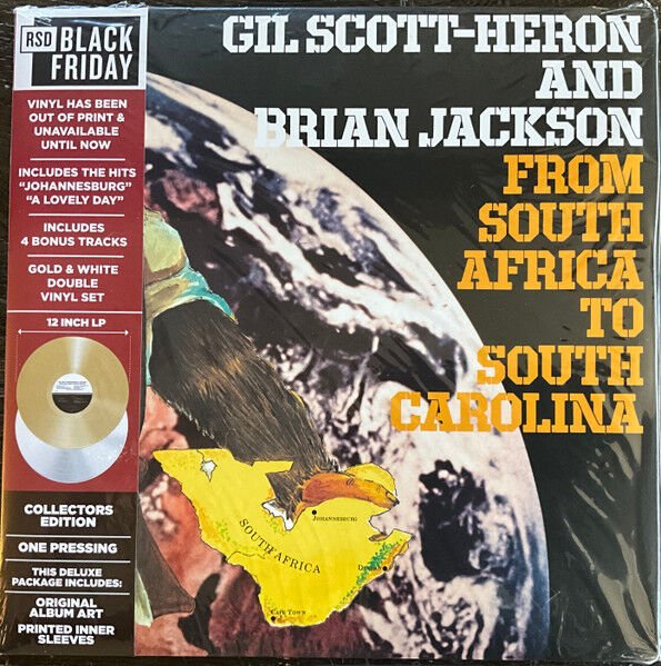 Gil Scott-Heron And Brian Jackson* – From South Africa To South Carolina ( Gold And White ) LP