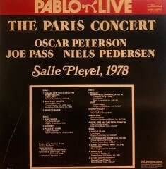 Oscar Peterson, Joe Pass, Niels Pedersen – The Paris Concert: Salle Pleyel, 1978 LP