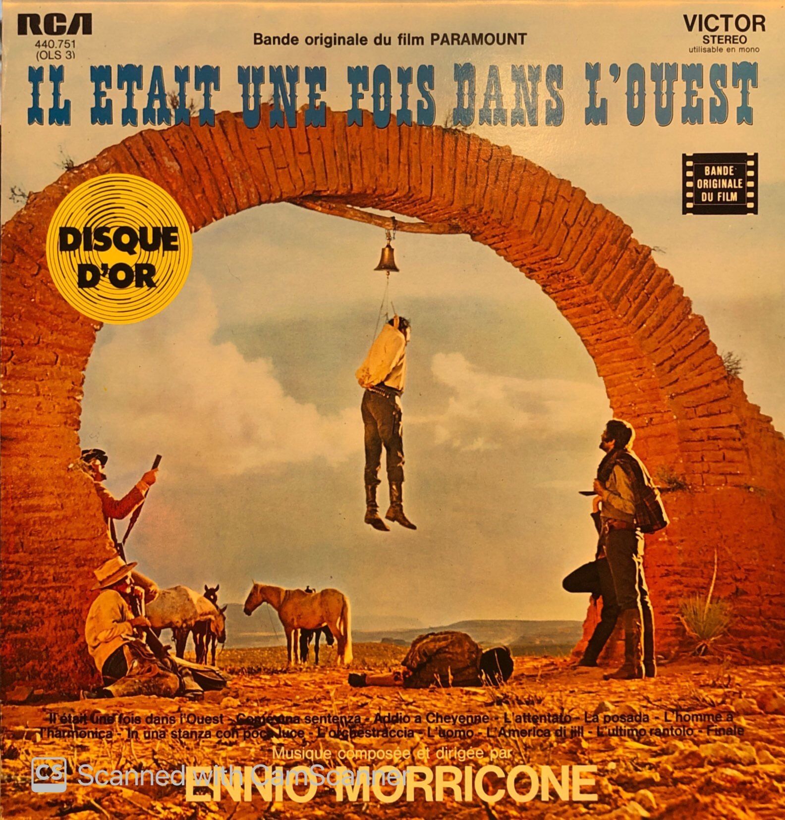 Ennio Morricone – Il Était Une Fois Dans L'Ouest (Bande Originale Du Film Paramount) LP