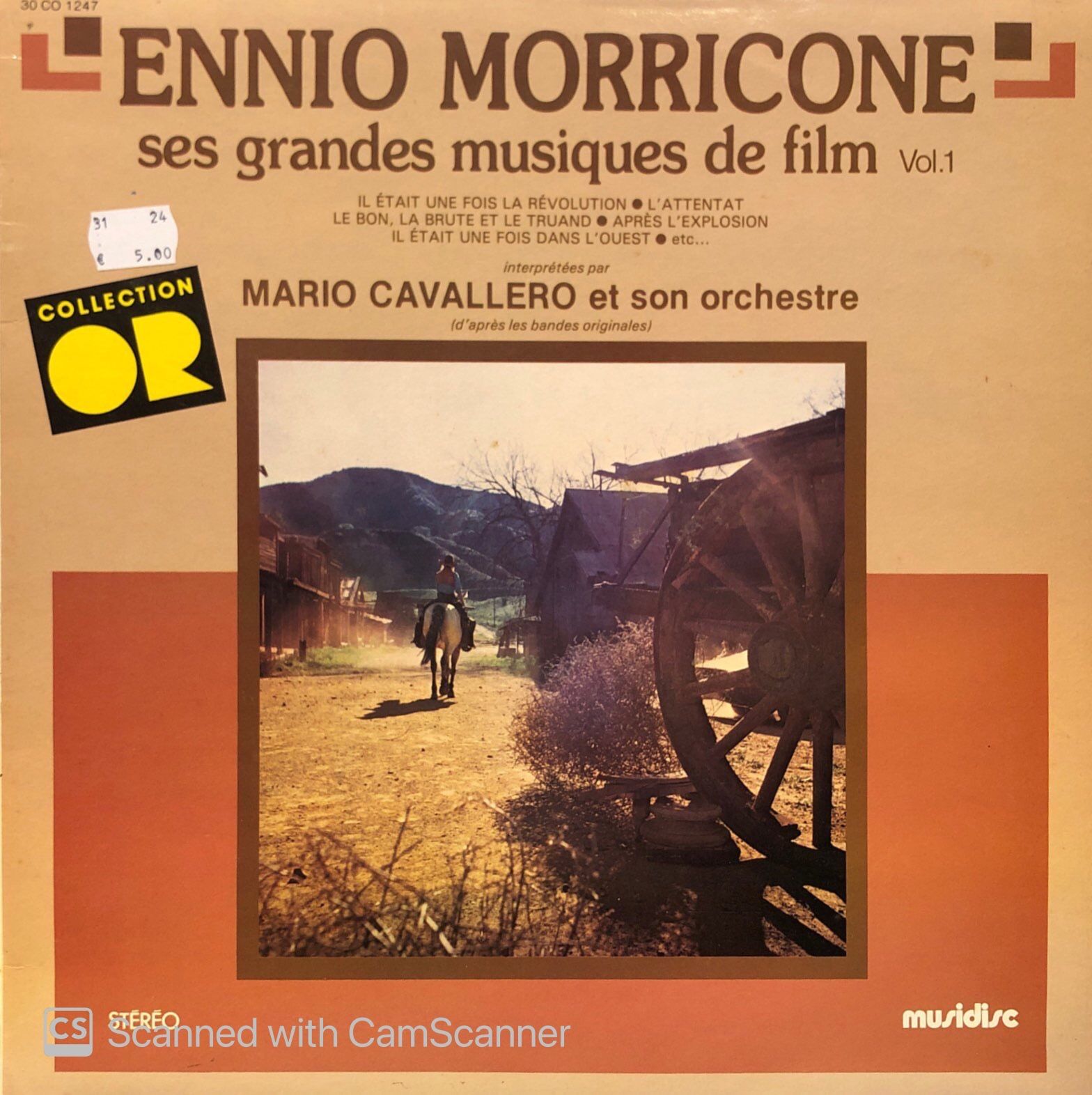 Ennio Morricone, Mario Cavallero Et Son Orchestre – Ses Grandes Musiques De Film Vol.1 LP