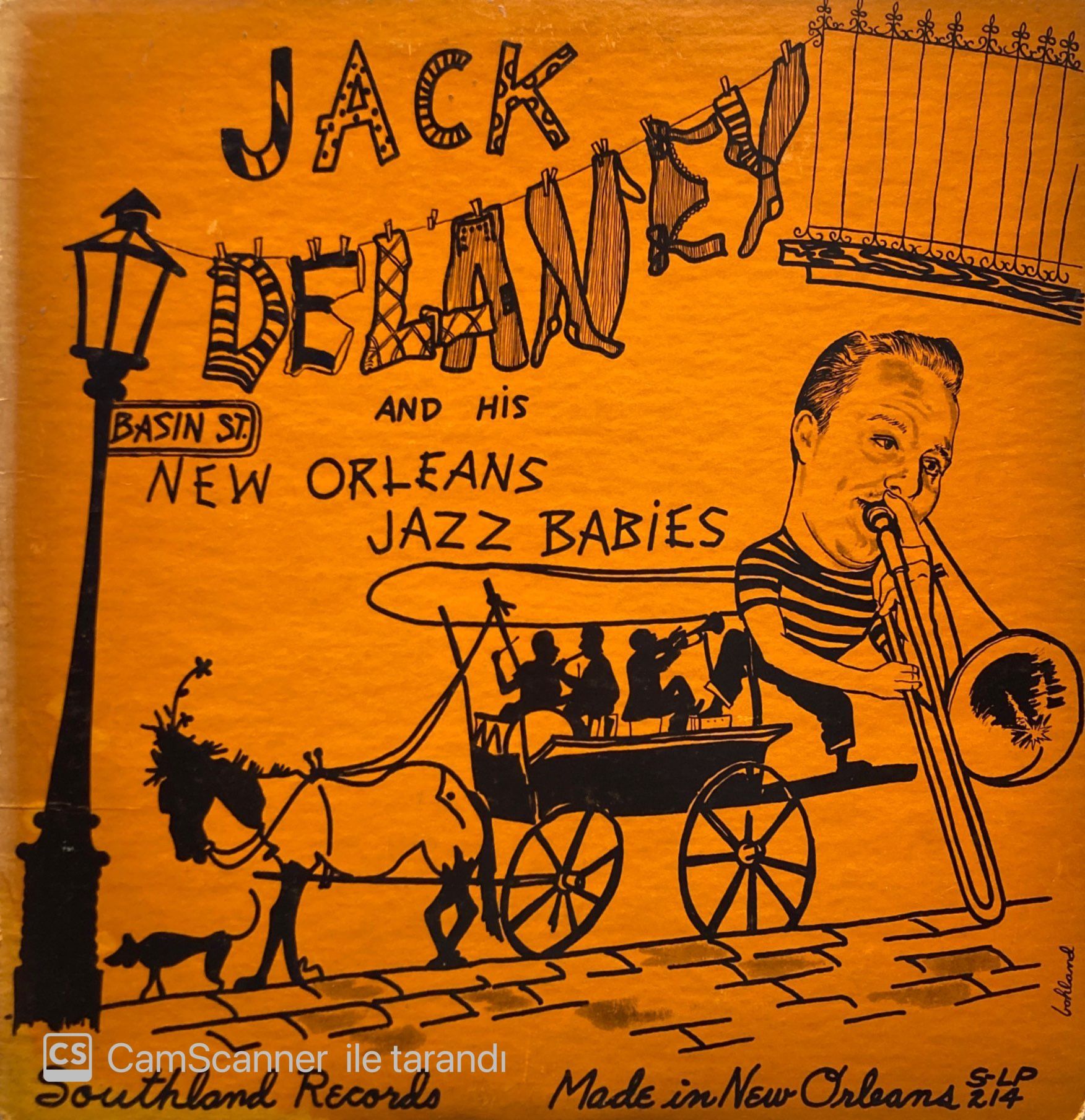 Jack Delaney And His New Orleans Jazz Babies – Jack Delaney And His New Orleans Jazz Babies LP