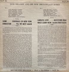 Jack Delaney And His New Orleans Jazz Babies – Jack Delaney And His New Orleans Jazz Babies LP