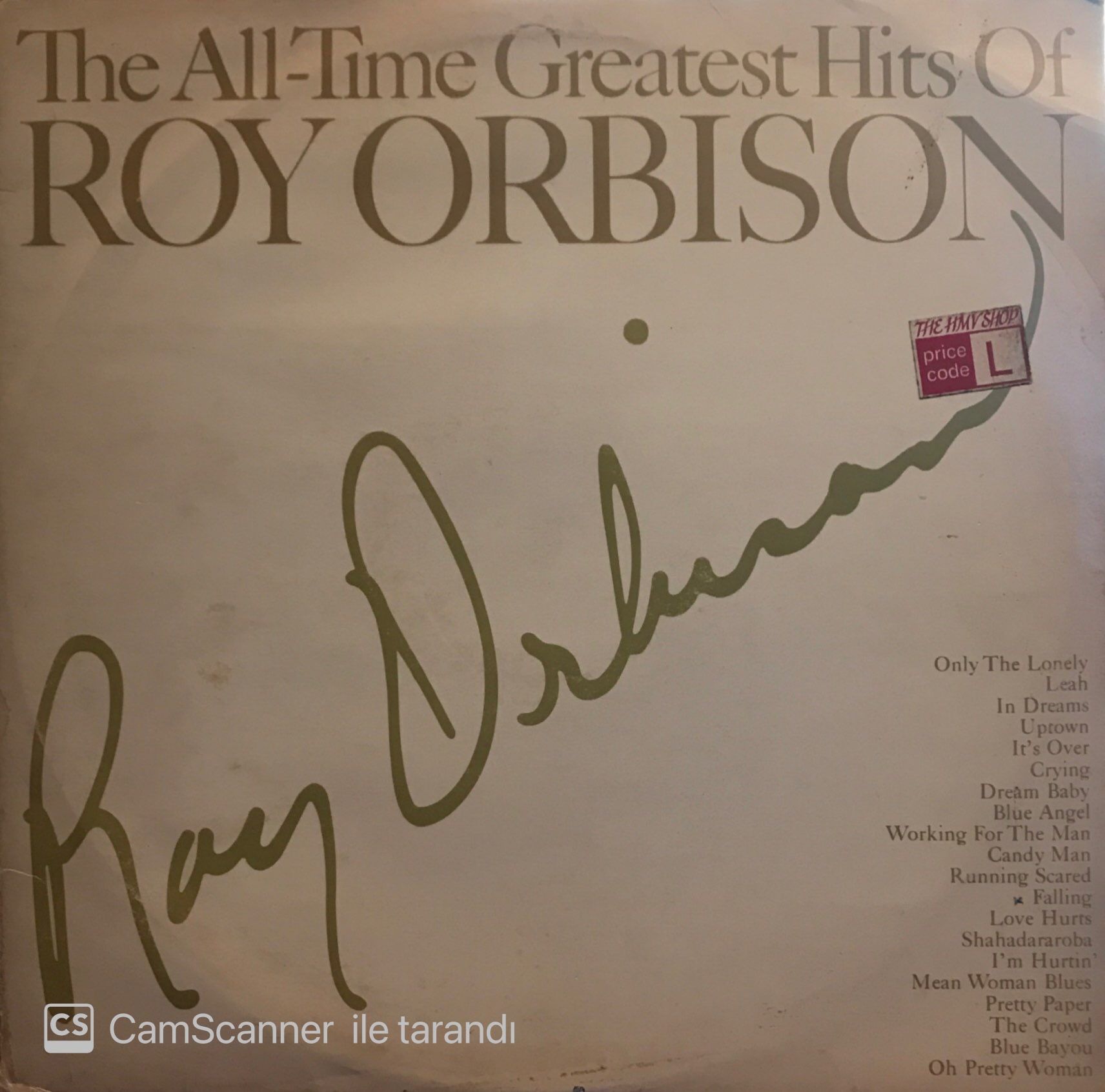 Roy Orbison – The All-time Greatest Hits Of Roy Orbison LP
