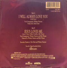 Whitney Houston - I Will Always Love You / Jesus Loves Me 45'lik