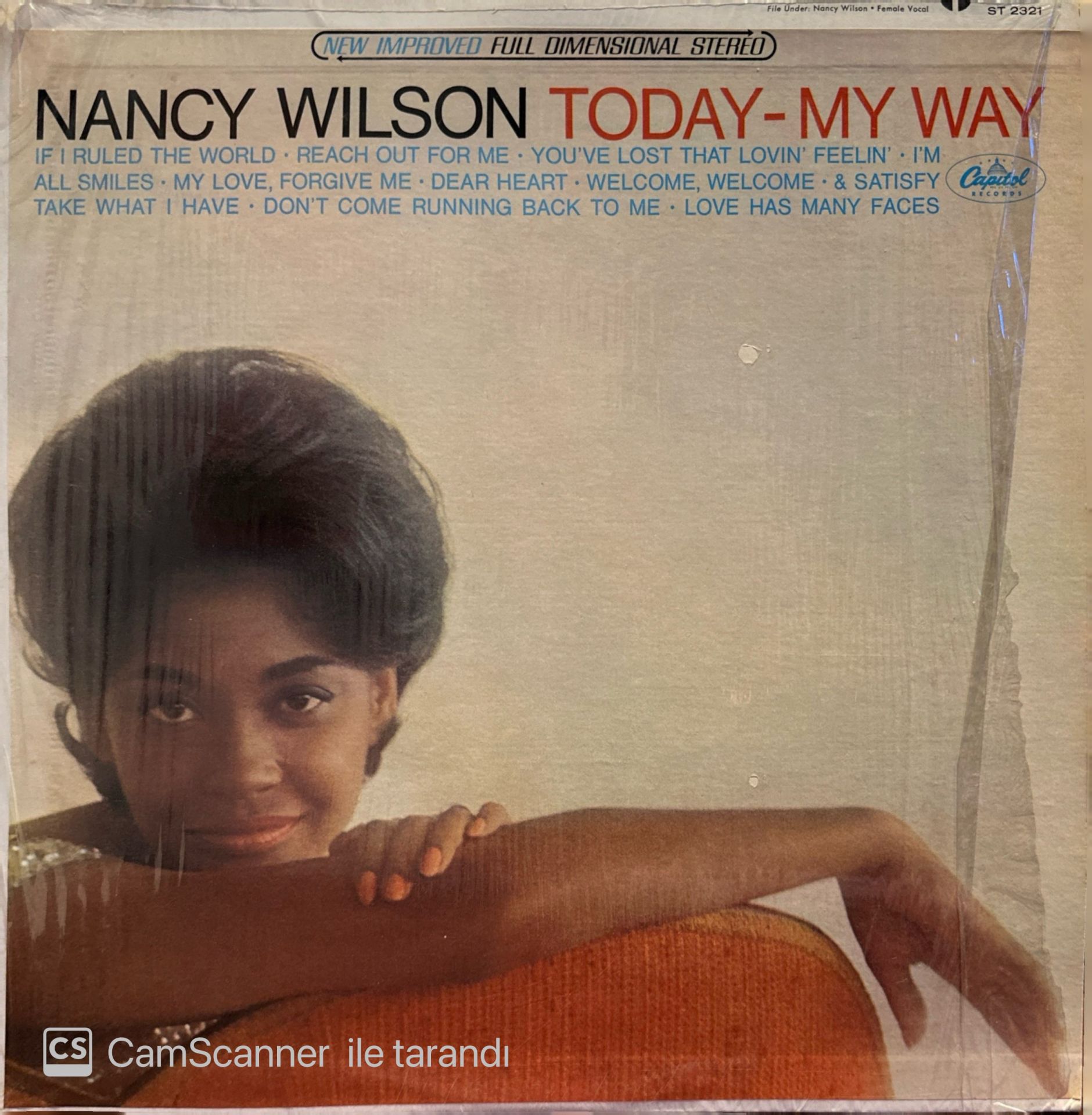 Nancy Wilson – Today - My Way LP