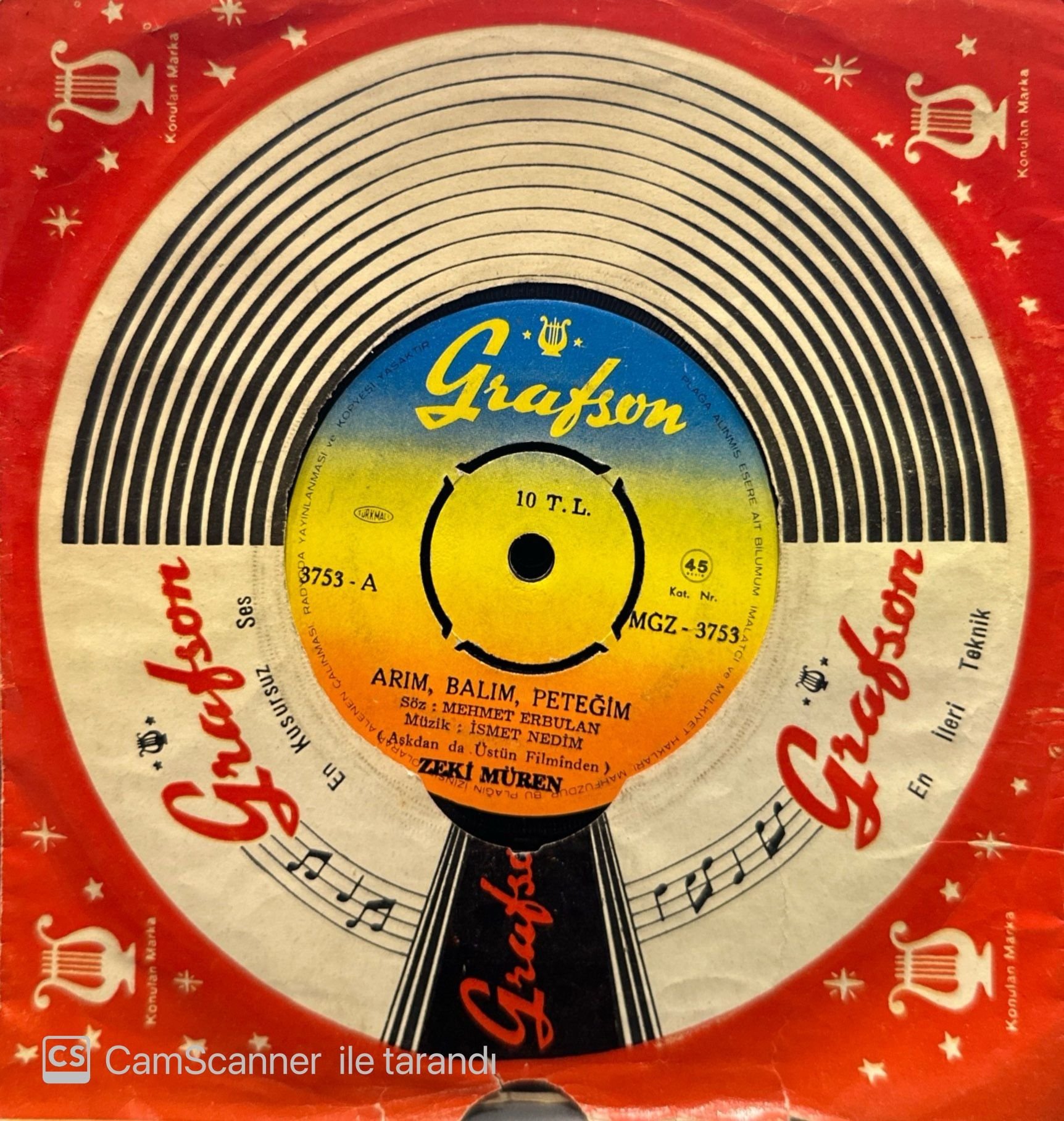 Zeki Müren -  Arım, Balım, Peteğim / Aşktan da Üstün 45'lik