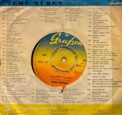 Zeki Müren - Açık Bırak Pencereni / Zalimin Zulmü 45'lik