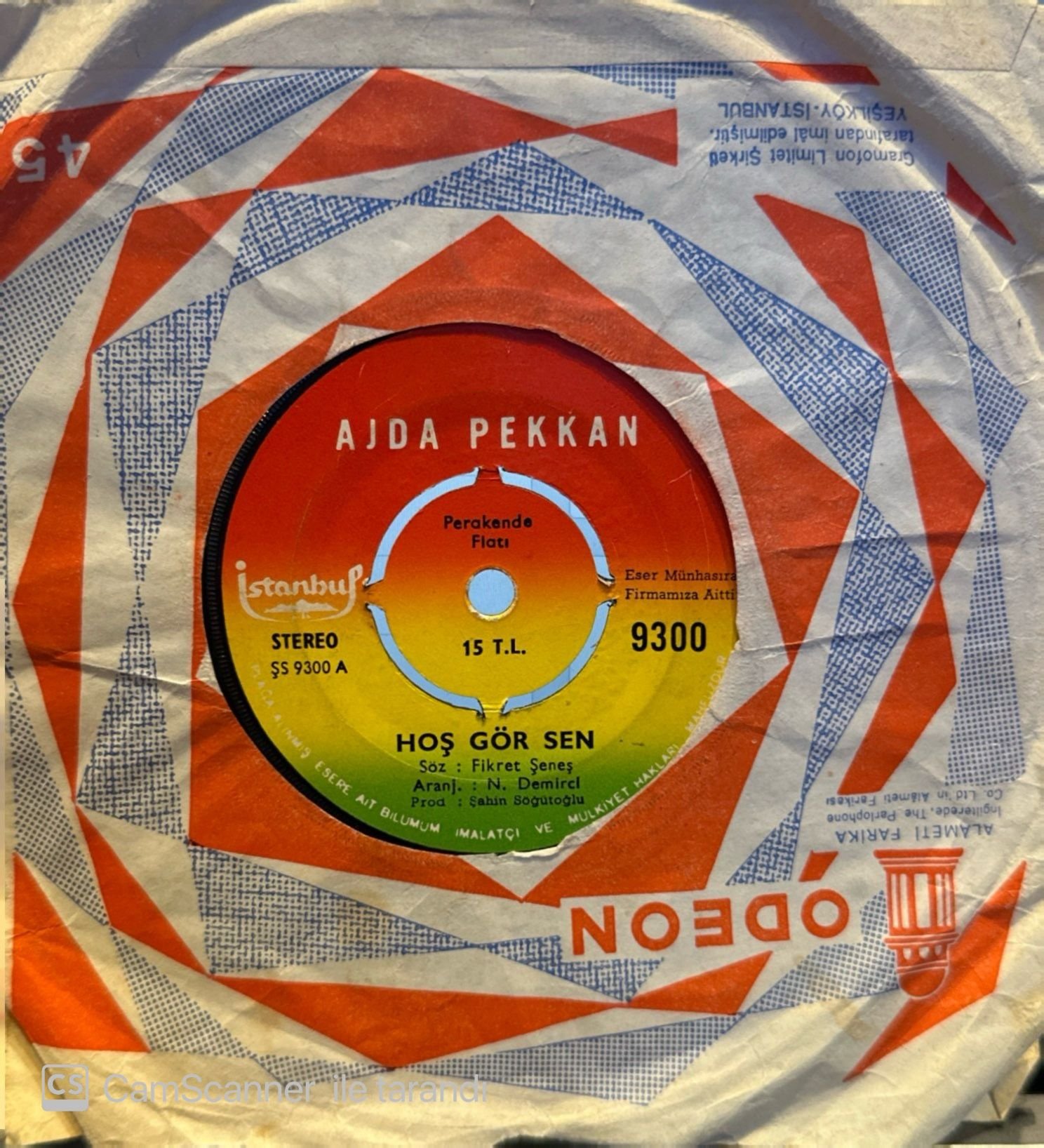 Ajda Pekkan - Hoş Gör Sen / Sanane Kimene 45'lik