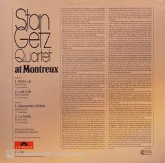 Stan Getz Quartet – At Montreux LP