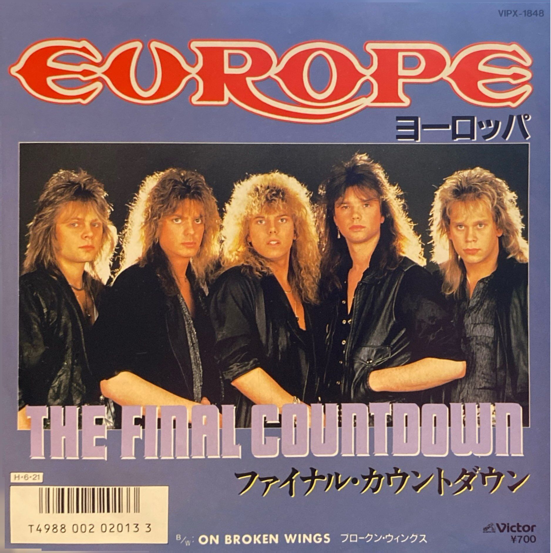 Europe – The Final Countdown / On Broken Wings 45'lik