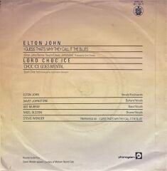 Elton John - I Guess That's They Call It The Blues / Lord Choc Ice - Choc Ice Mental 45'lik