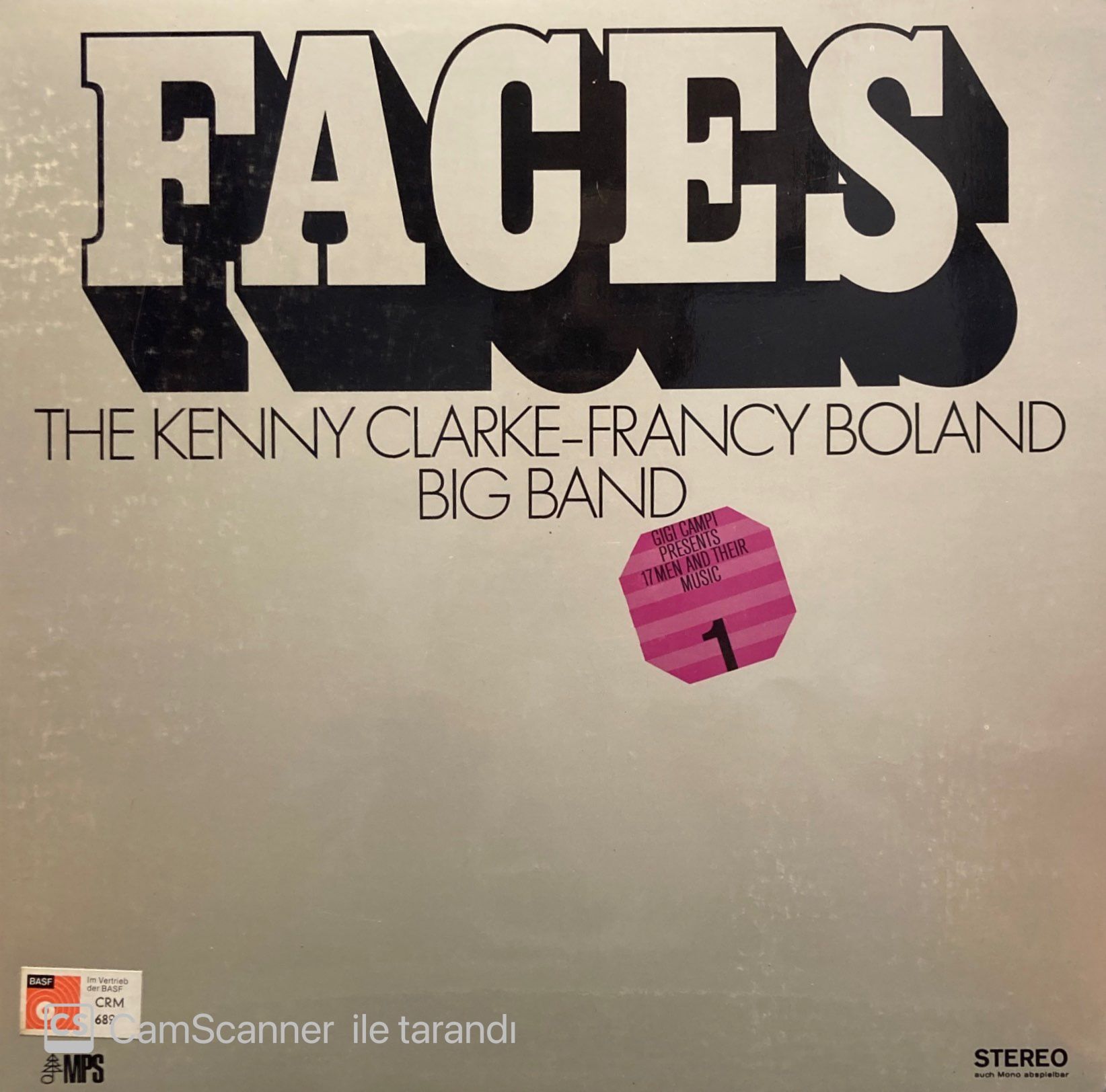 The Kenny Clarke - Francy Boland Big Band* – Faces (17 Men And Their Music) LP