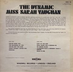 Sarah Vaughan – The Dynamic Miss Sarah Vaughan LP