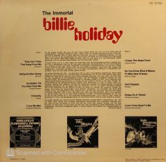 Billie Holiday – The Immortal Billie Holiday - Jazz Of World War 2nd LP