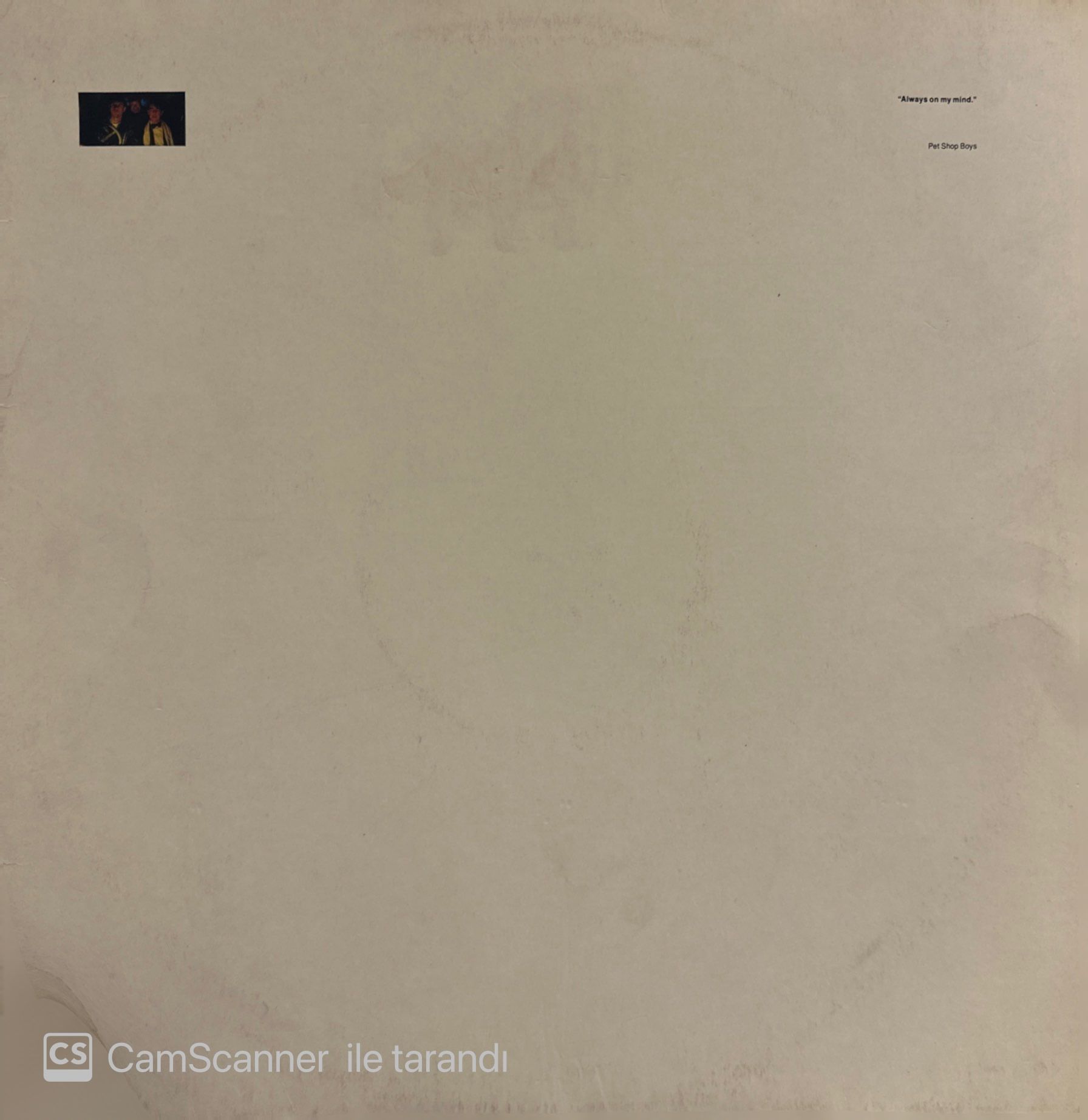 Pet Shop Boys – Always On My Mind MAXI