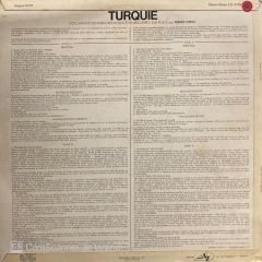Folklore Et Musiques De L'Univers - Turquie LP