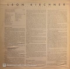 Leon Kirchner – Lily / String Quartet No. 2 LP
