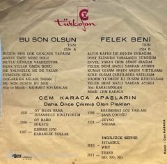 Cem Karaca & Apaşlar - Zeyno / Niksar 45'lik