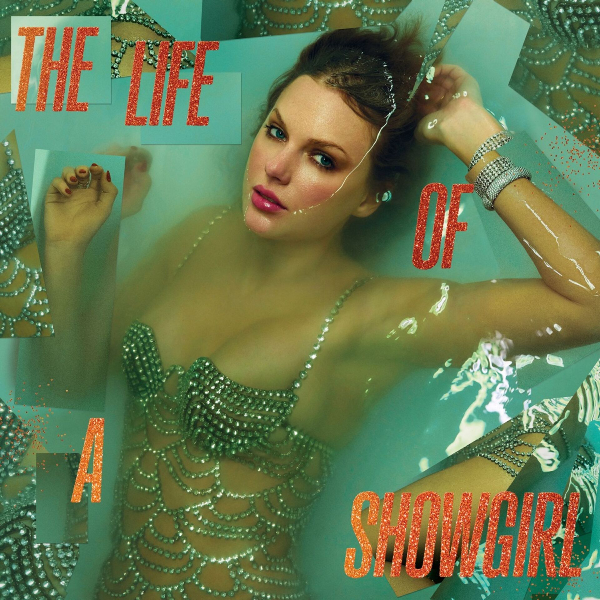 Taylor Swift - The Life Of A Showgirl (Portofino Orange Glitter Vinyl) LP