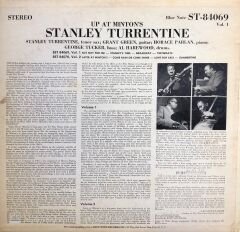 Stanley Turrentine – Up At ''Minton's'', Vol. 1 LP