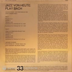 Jacques Loussier – Jazz Von Heute: Play Bach LP