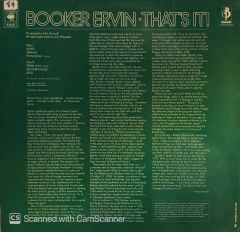 Booker Ervin – That's It! LP