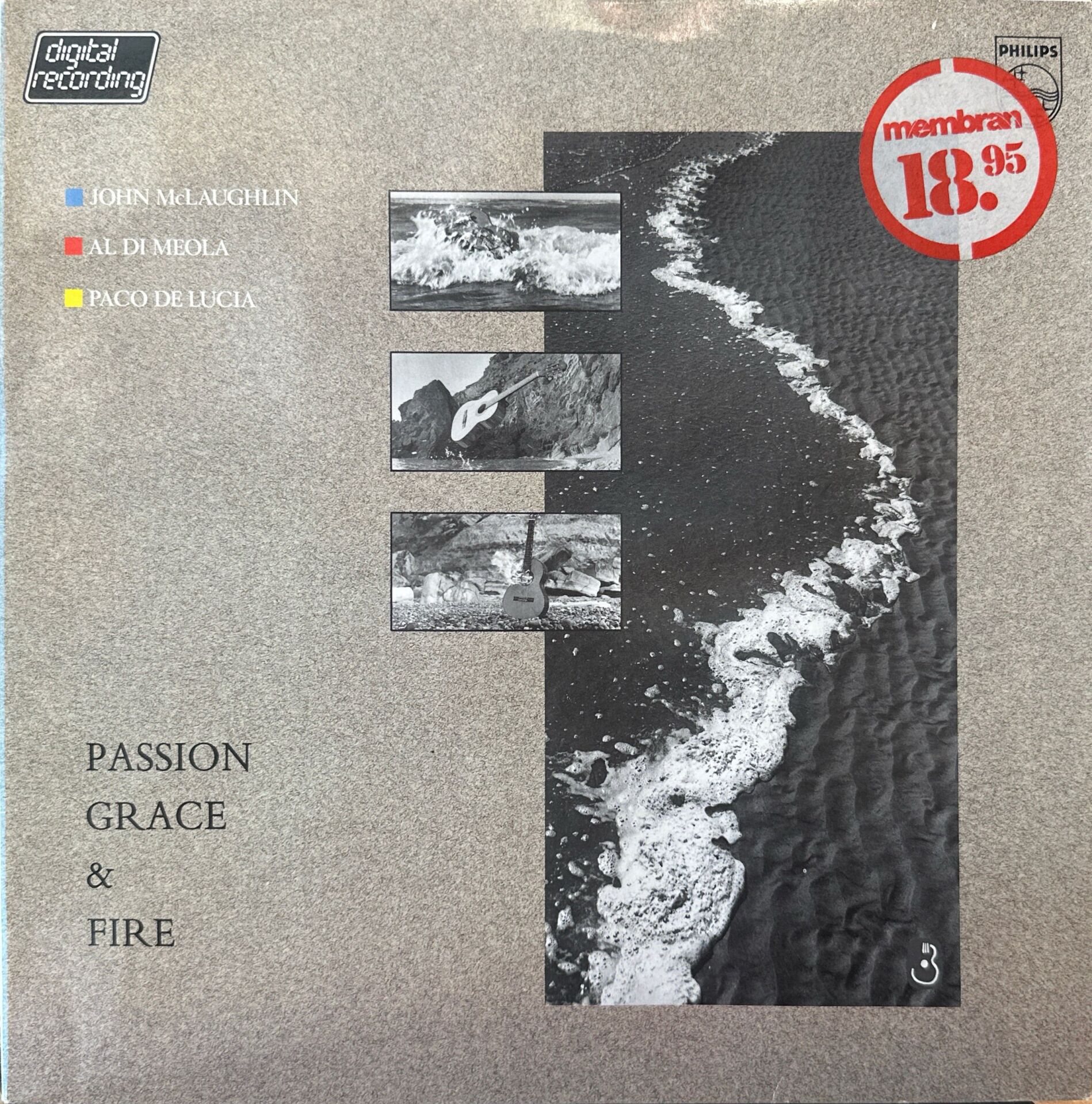 John McLaughlin - Al Di Meola - Paco De Lucía – Passion, Grace & Fire LP