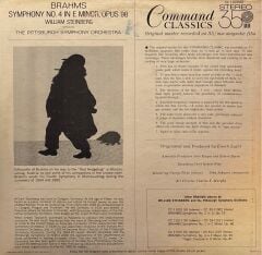 Brahms* / William Steinberg / Conducting The Pittsburgh Symphony Orchestra – Symphony No. 4 In E Minor, Opus 98 LP