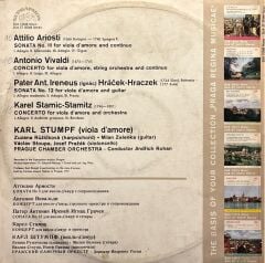 Ariosti*, Vivaldi*, Hraczek*, Stamitz* - Karl Stumpf – Virtuoso Compositions For Viola D'Amore LP