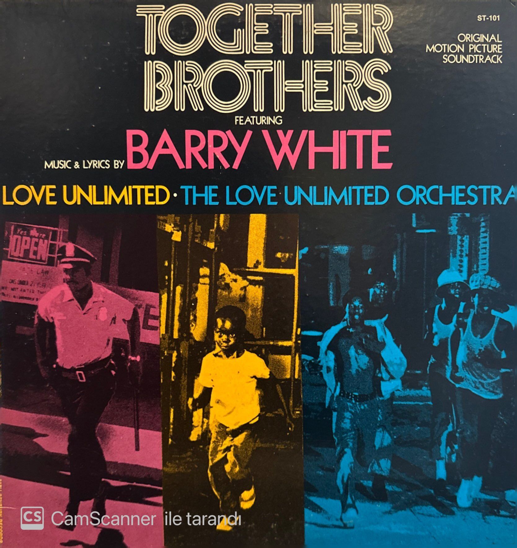 Barry White, Love Unlimited, The Love Unlimited Orchestra* – Together Brothers (Original Motion Picture Soundtrack) LP