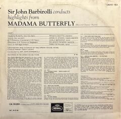 Renata Scotto, Carlo Bergonzi, Anna Di Stasio, Rolando Panerai, Paolo Montarsolo, Rome Opera House Orchestra* & Chorus*, Sir John Barbirolli – Madama Butterfly LP