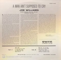 Joe Williams – A Man Ain't Supposed To Cry LP