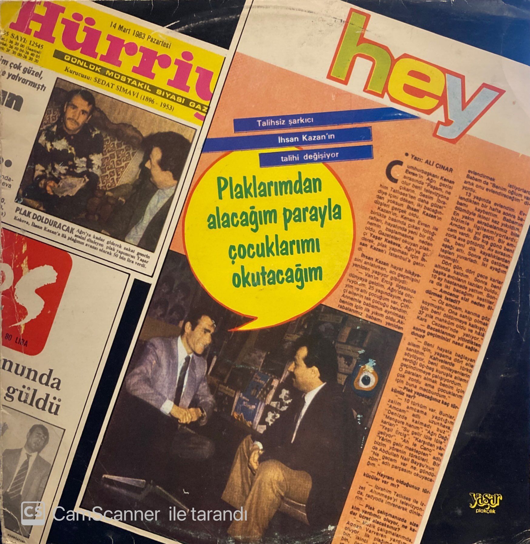 İhsan Kazan‎ - Ne Gecem Var Ne Gündüzüm LP