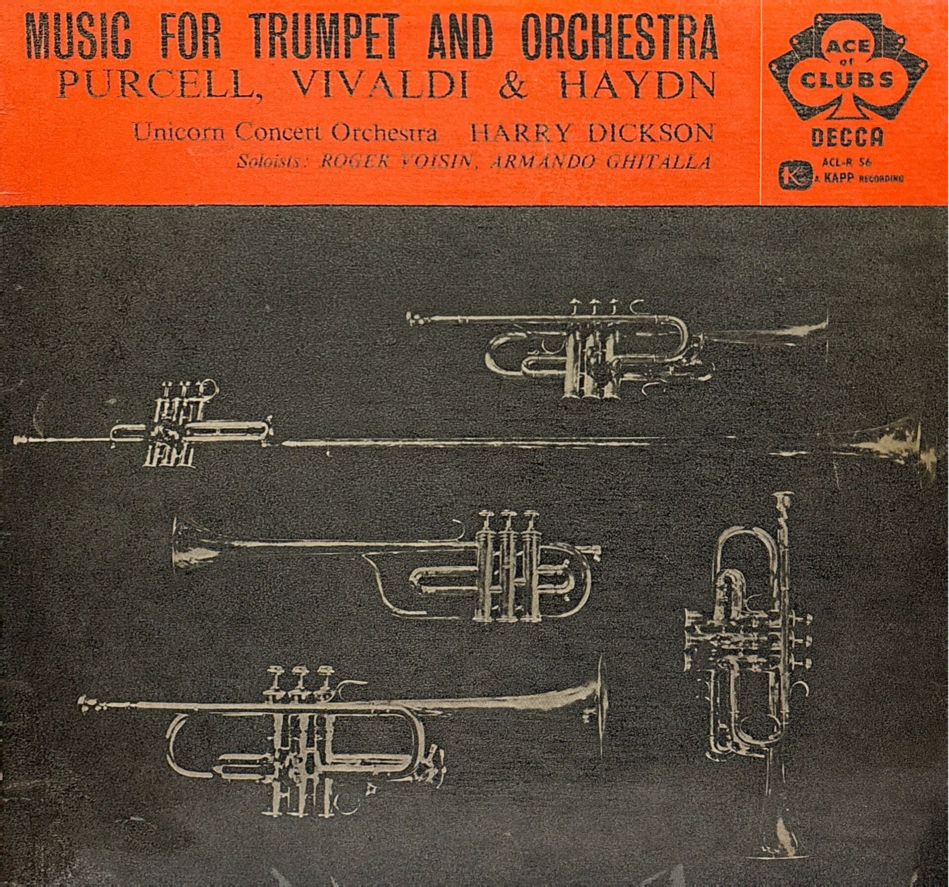 Purcell*, Vivaldi*, Haydn*, Unicorn Concert Orchestra, Harry Dickson*, Roger Voisin, Armando Ghitalla – Music For Trumpet And Orchestra LP