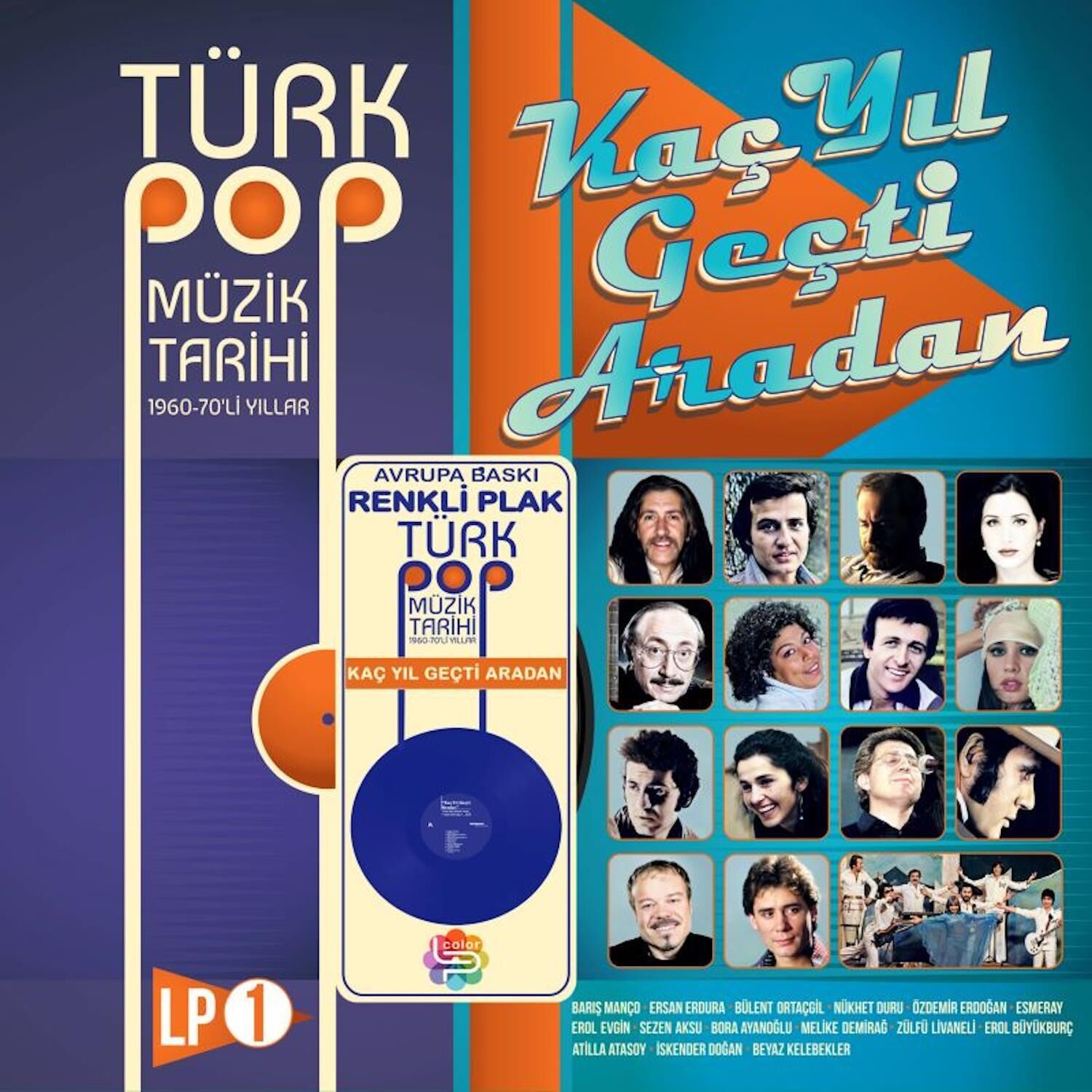 Türk Pop Müzik Tarihi 1960-70'lı Yıllar Vol.1 (Renkli) LP