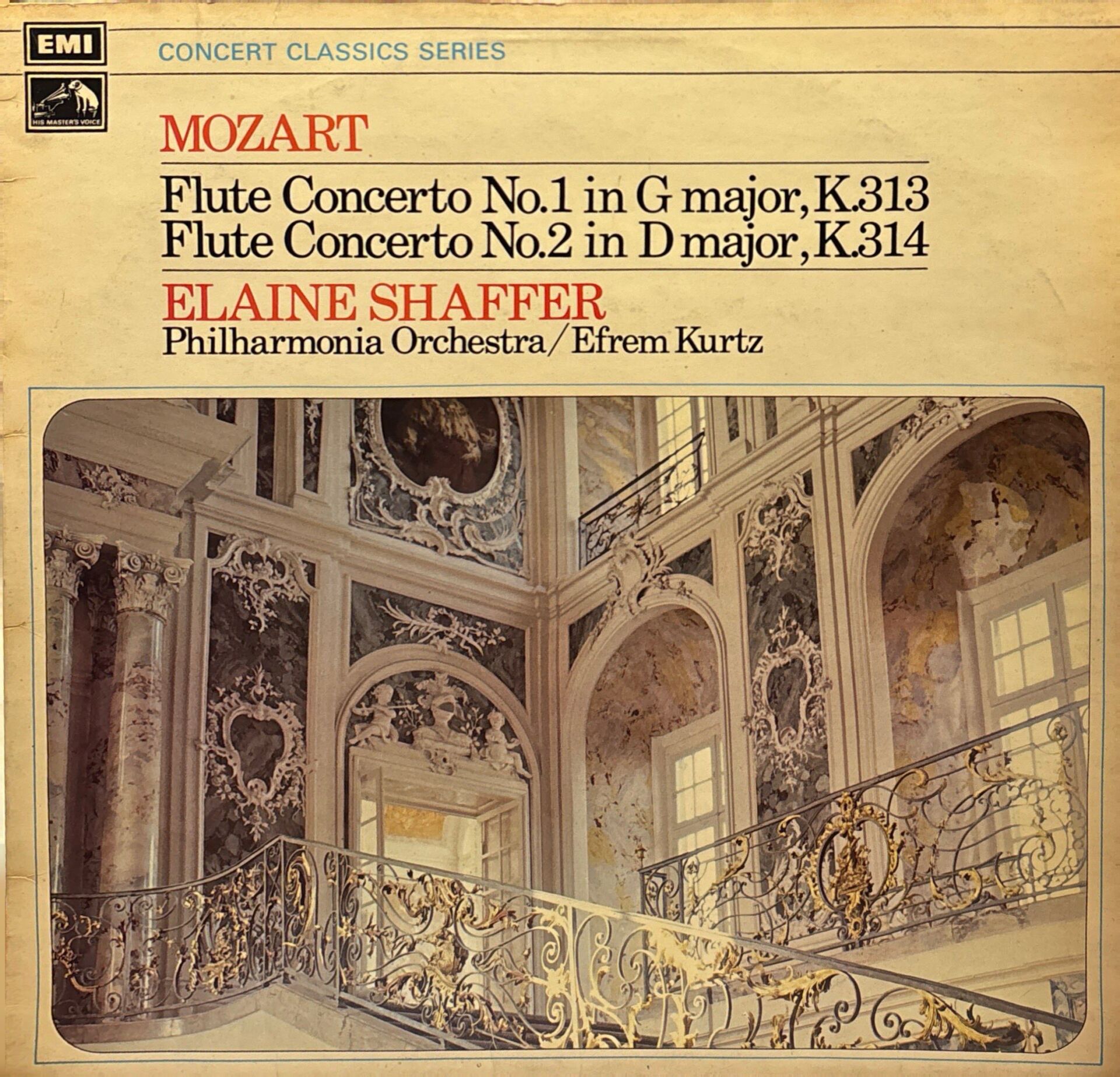 Mozart*, Elaine Shaffer, Efrem Kurtz And Philharmonia Orchestra – The Two Concertos For Flute & Orchestra & The Andante In C LP
