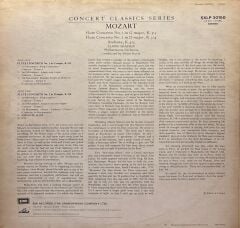 Mozart*, Elaine Shaffer, Efrem Kurtz And Philharmonia Orchestra – The Two Concertos For Flute & Orchestra & The Andante In C LP