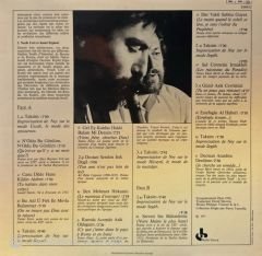 Kudsi Erguner, Nezih Uzel – Turquie - Musique Soufi LP