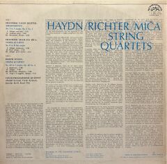 Haydn* / Richter* / Míča* - Czech Philharmonic Quartet – String Quartets LP