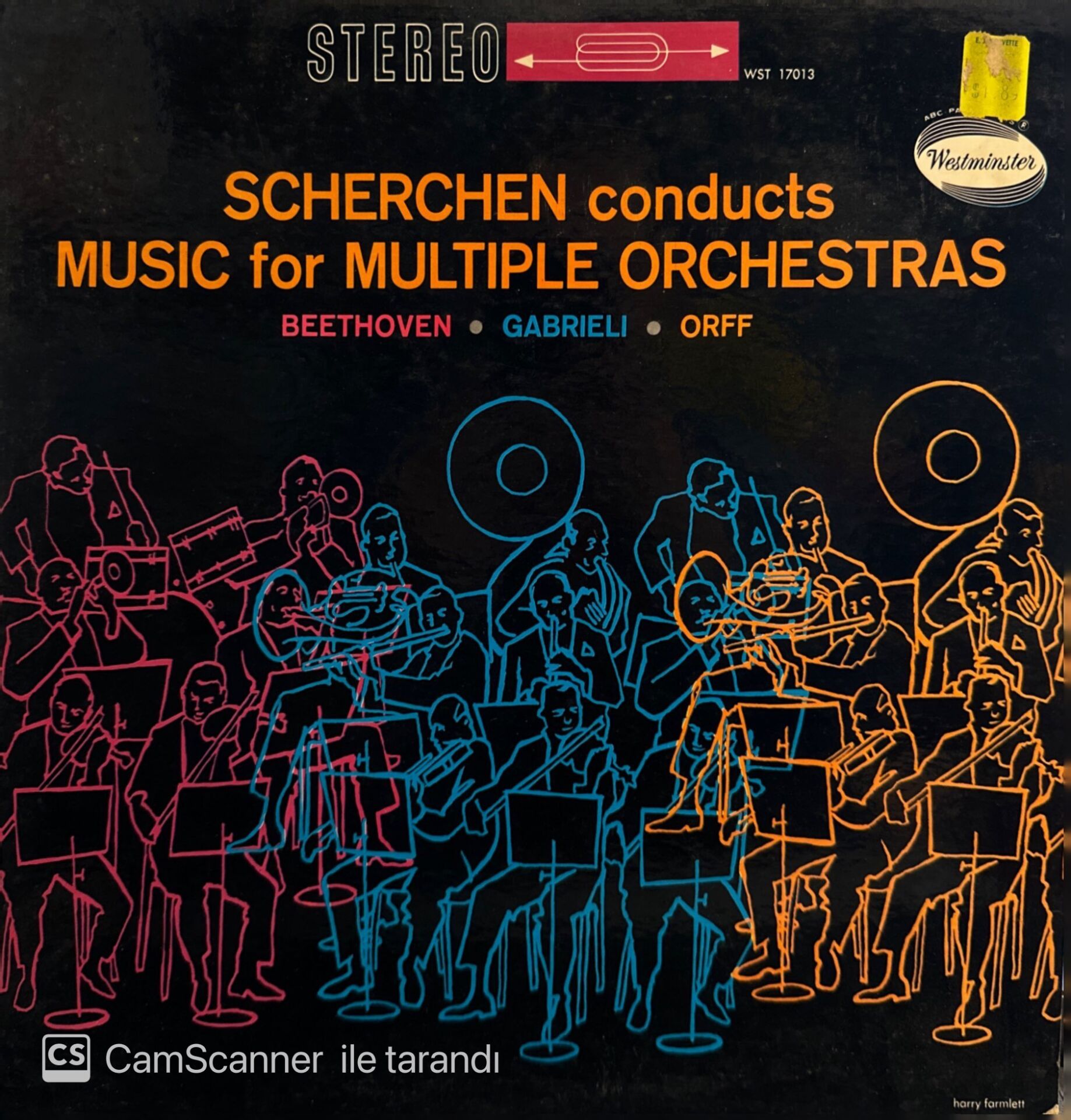 Hermann Scherchen, Wiener Philharmoniker ,Vienna State Opera Orchestra Ludwig van Beethoven, Carl Orff – Scherchen Conducts Music for Multiple Orchestras LP