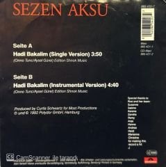 Sezen Aksu - Hadi Bakalım / Hadi Bakalım ( Enstrümantal ) 45'lik