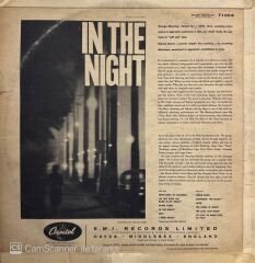 The George Shearing Quintet With Dakota Staton – In The Night LP