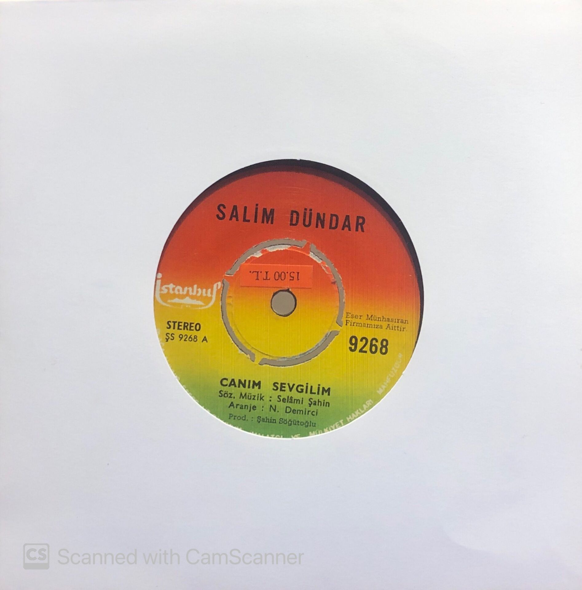 Salim Dündar - Canım Sevgilim / Biri Var 45lik
