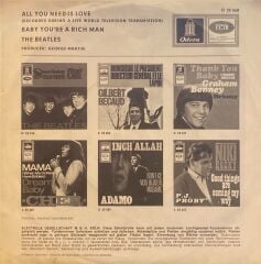 The Beatles – All You Need Is Love / Baby, You're A Rich Man 45'lik