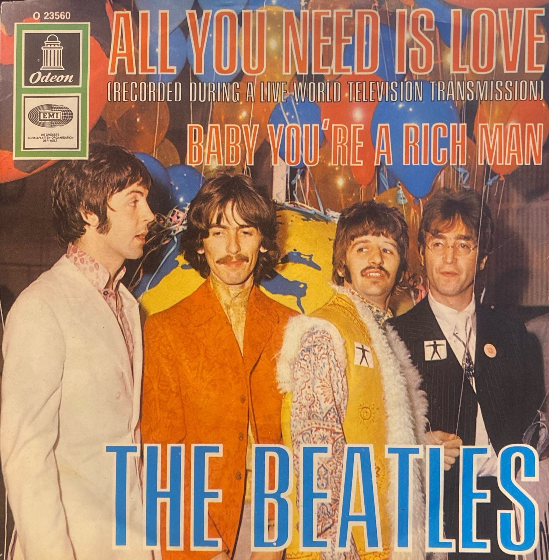 The Beatles – All You Need Is Love / Baby, You're A Rich Man 45'lik