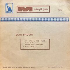 Don Paulin - If I Were A Rich Man / Chussen Kale 45 'lik