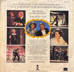 Mel Brooks - To Be Or Not To Be (The Hitler Rap) Part 1 / To Be Or Not To Be (Instrumental Mix) Part 2 45'lik
