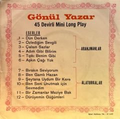 Gönül Yazar - Aranjmanlar / Alaturkalar Mini Long 45'lik
